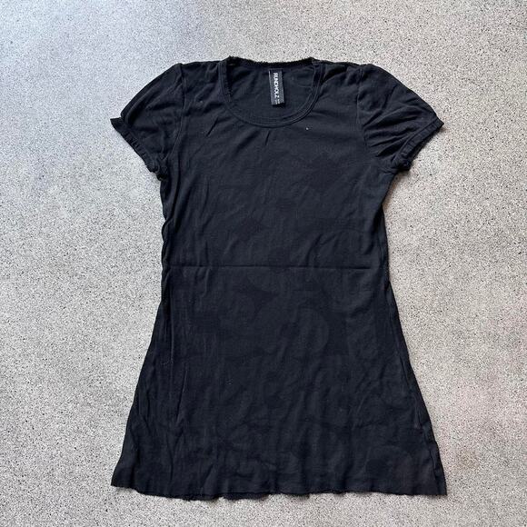 S Rundholz Ribbed T-Shirt Black Print Designer Brand European German - Picture 1 of 4